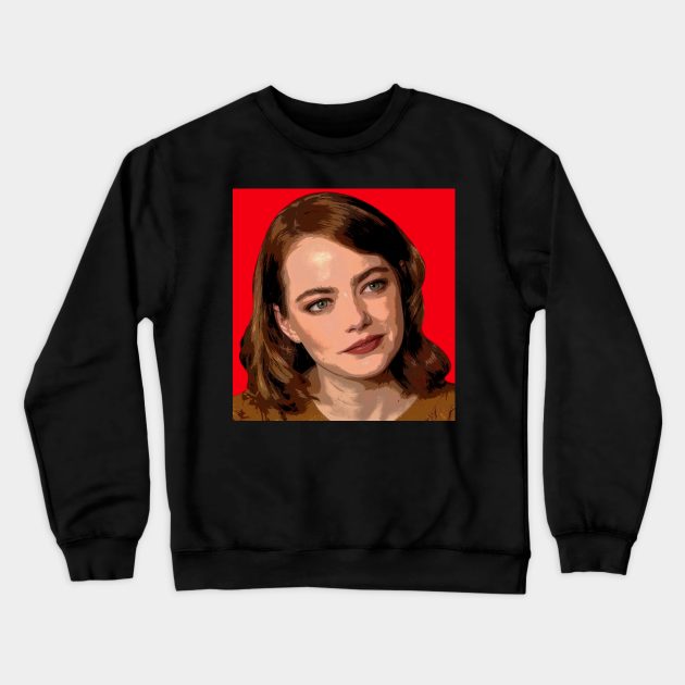 emma stone Crewneck Sweatshirt by oryan80